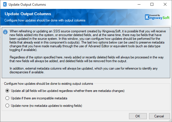 CRM Source Component - Refresh Metadata